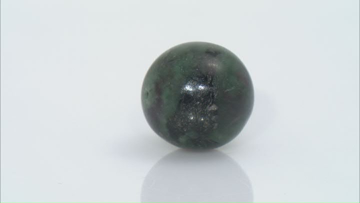 Bahia Brazilian Emerald in Matrix Focal Bead 20mm Sphere Video Thumbnail