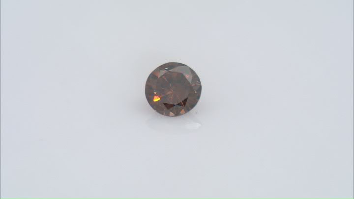 Natural Cognac Brown Diamond 5.87x5.79mm Round 0.71ct Video Thumbnail