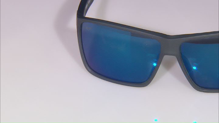 Costa Del Mar Rincon Matte Smoke Blue Mirror 580P Polarized 63mm Sunglasses Video Thumbnail