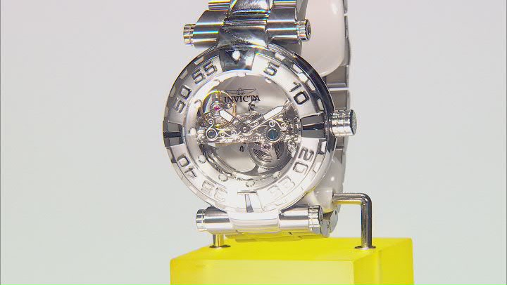 Invicta Subaqua Noma Ghost 47mm White Bezel Stainless Steel Automatic Watch Video Thumbnail