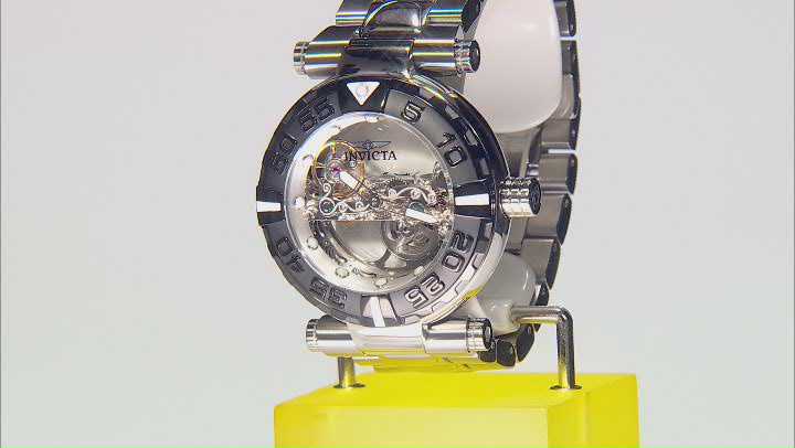 Invicta Subaqua Noma Ghost 47mm Black Bezel Stainless Steel Automatic Watch Video Thumbnail