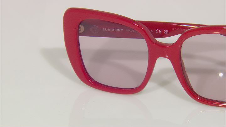 Burberry Women's Helena 52mm Red Sunglasses Video Thumbnail