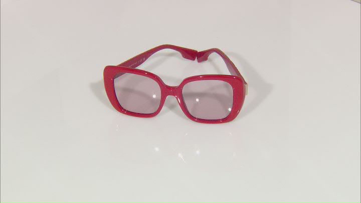 Burberry Women's Helena 52mm Red Sunglasses Video Thumbnail