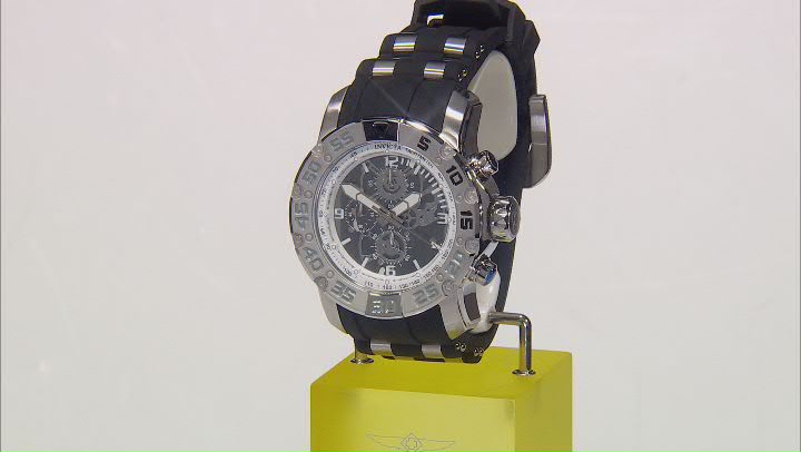 Invicta Subaqua Noma VII 52mm Quartz Silicone and Stainless Steel Strap Watch, White Dial Video Thumbnail