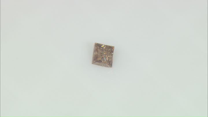 Natural Mocha brown diamond 4.72x4.67mm Princess Cut 0.75ct Video Thumbnail
