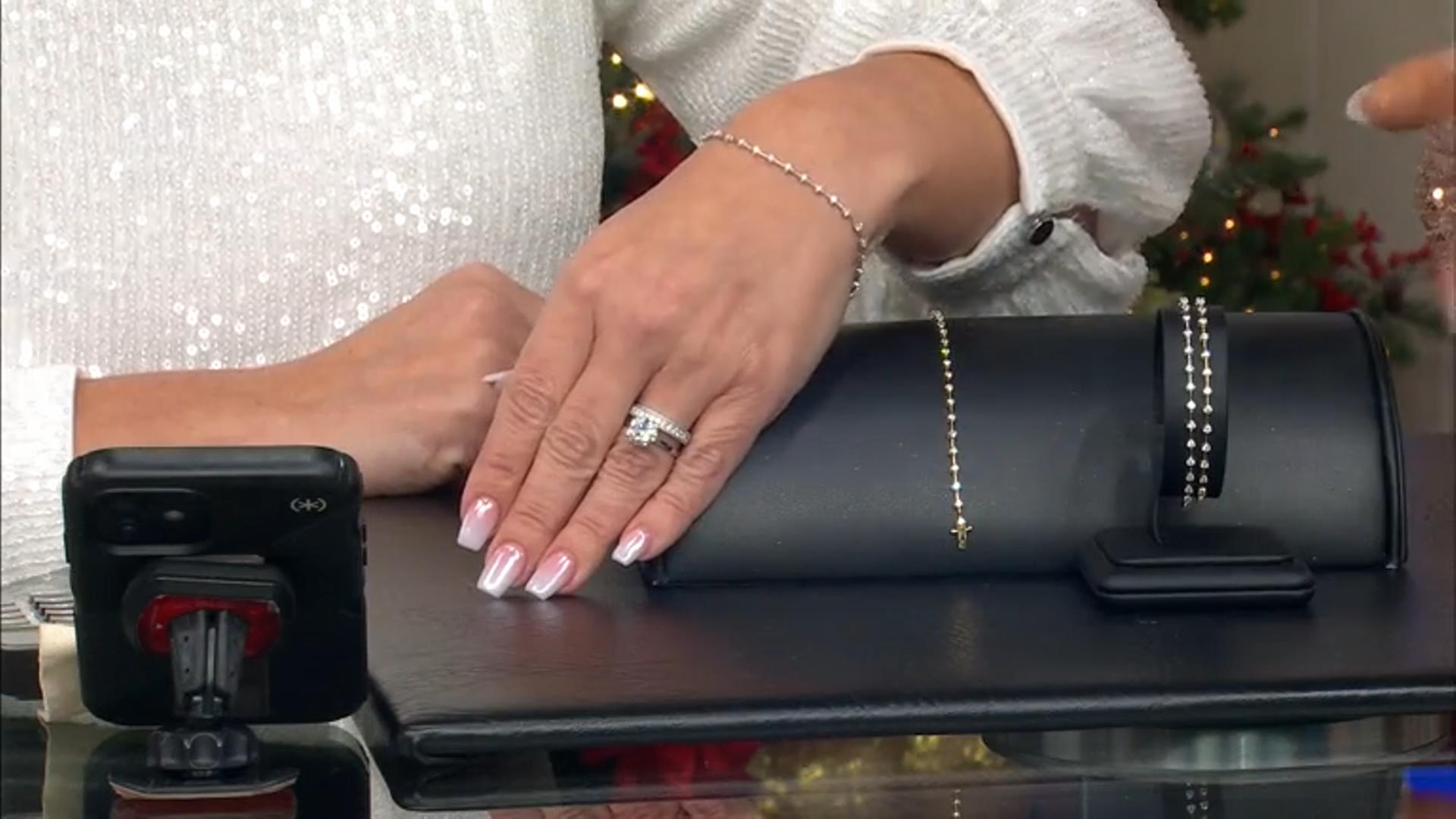 White Lab-Grown Diamond, 14k Yellow Gold Over Silver Bracelet 1.00ctw Video Thumbnail