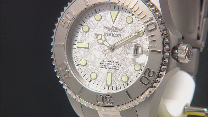 Invicta Pro Diver Meteorite 47mm Titanium Bracelet Automatic Watch Video Thumbnail
