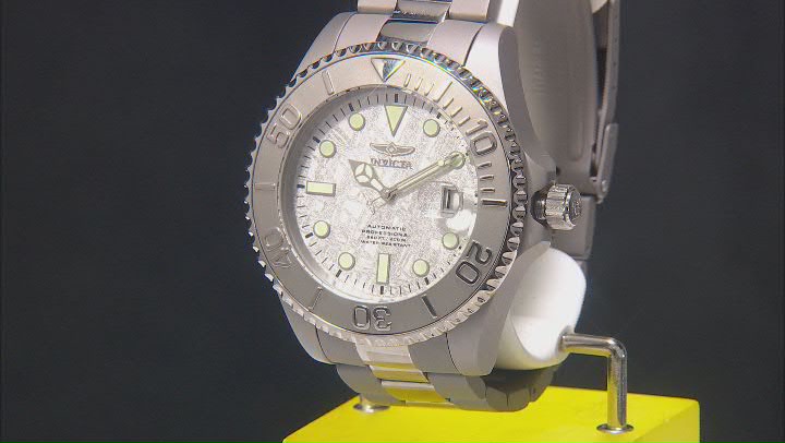 Invicta Pro Diver Meteorite 47mm Titanium Bracelet Automatic Watch Video Thumbnail