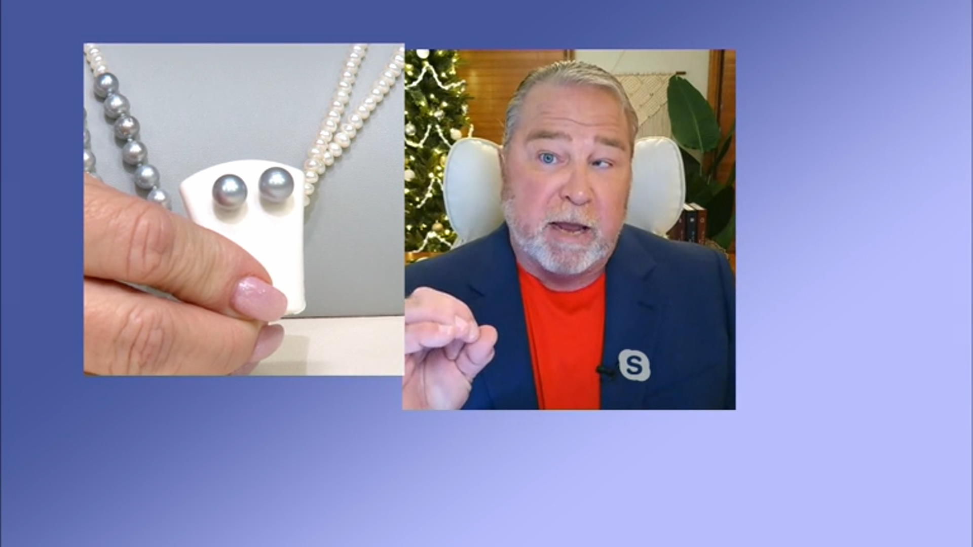 Platinum Cultured Freshwater Pearl Rhodium Over Sterling Silver Earrings Video Thumbnail