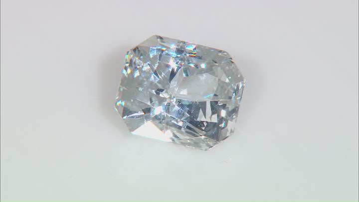 White Sapphire Loose Gemstone Unheated 10.9x13.1mm Radiant Cut 12.45ct Video Thumbnail