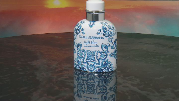 Light Blue Summer Vibes Eau De Toilette Spray For Men By Dolce & Gabbana - 4.23 oz (125 ml) Video Thumbnail