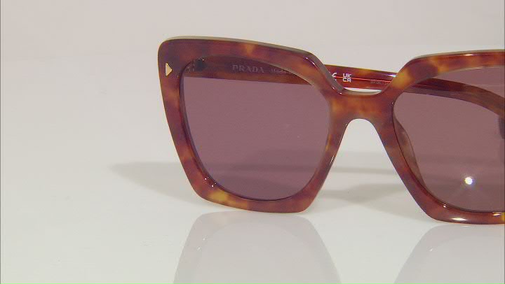 Prada Women's Fashion 54mm Light Tortoise Sunglasses Video Thumbnail