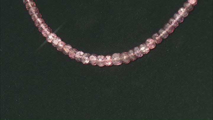 Masasi Color Shift Garnet 4-6mm Faceted Bead Strand Approximately 16" in Length with Silver Clasp. Video Thumbnail