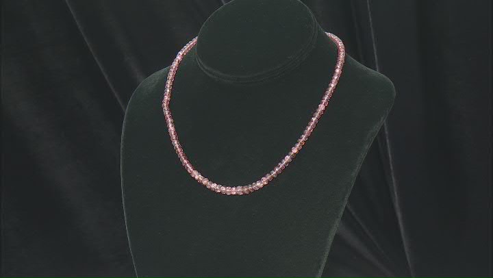 Masasi Color Shift Garnet 4-6mm Faceted Bead Strand Approximately 16" in Length with Silver Clasp. Video Thumbnail