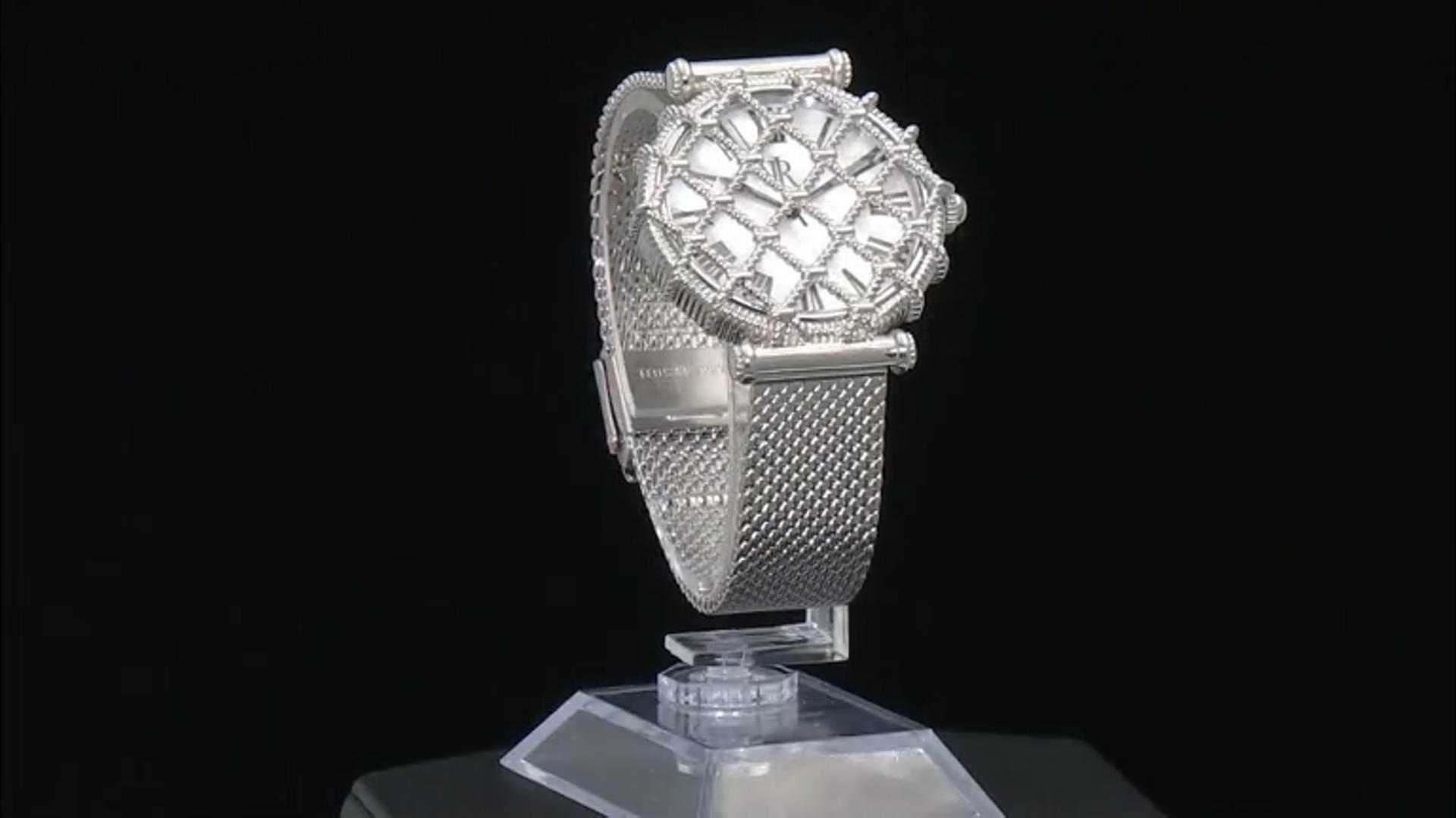 Judith Ripka Isola Watch with Mother of Pearl and Stainless Steel Band Video Thumbnail