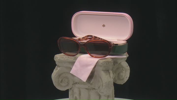 Kate Spade Brown Oval Frame/ Brown Lenses Sunglasses Video Thumbnail
