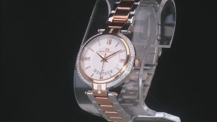 Oceanaut Women's Amaya White Dial, Silver-tone/Rose Stainless Steel Watch Video Thumbnail