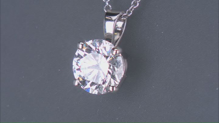 14k White Gold 2.00ctw Round White IGI Certified Lab-Grown Diamond Solitaire Pendant F/VS1 Video Thumbnail