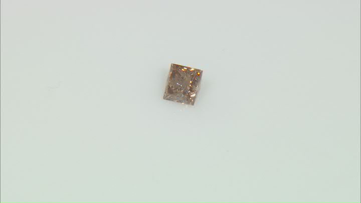 Natural Mocha Diamond 4.79x4.74mm Princess Cut 0.83ct Video Thumbnail