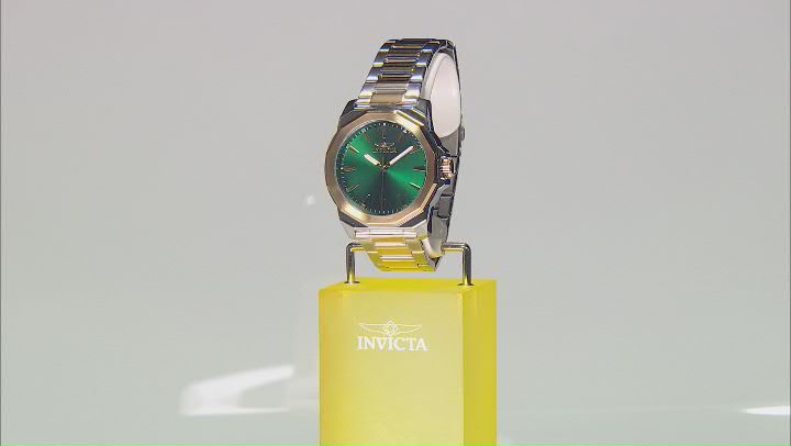 Invicta Speedway 42mm Green Dial Two-tone Stainless Steel Quartz Watch Video Thumbnail