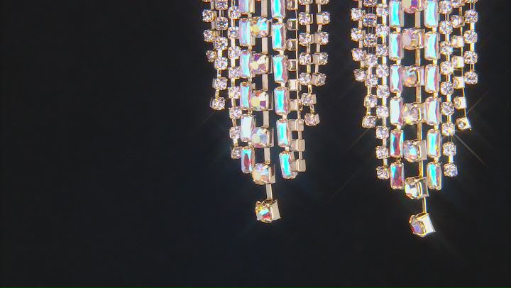 Off Park® Collection, Gold-Tone Crystal Circle-Top Fringe Earrings. Video Thumbnail