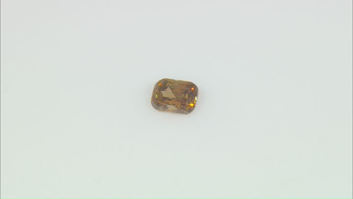 Natural Cognac Brown Diamond 5.9x4.37 Cushion Cut 0.89ct with GIA Report Video Thumbnail