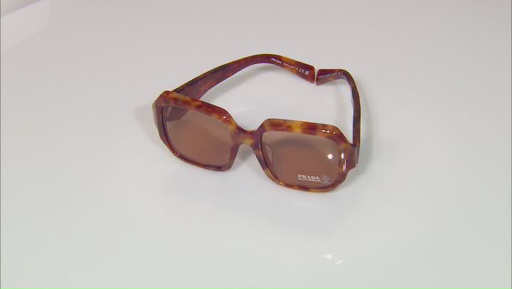 Prada Women's Fashion Light Tortoise Sunglasses Video Thumbnail
