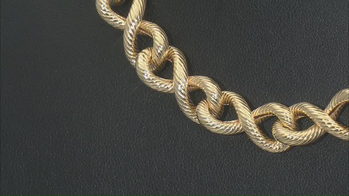 Judith Ripka 14k Gold Clad Verona 18" Infinity Link Necklace Video Thumbnail