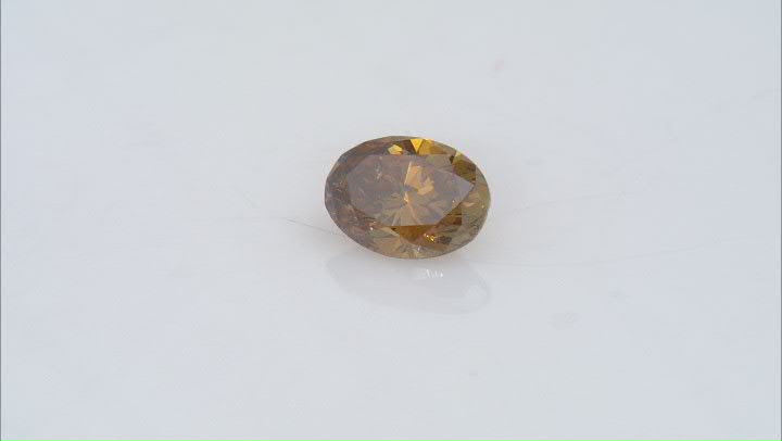Natural Cognac Diamond 7.56x5.6mm Oval 1.03ct Video Thumbnail