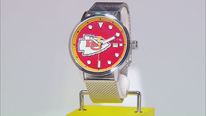 Invicta NFL 44mm Red Dial Kansas City Chiefs Quartz Watch Video Thumbnail