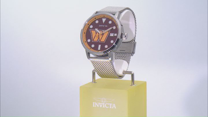 Invicta NFL 44mm Red Dial Washington Commanders Quartz Watch Video Thumbnail