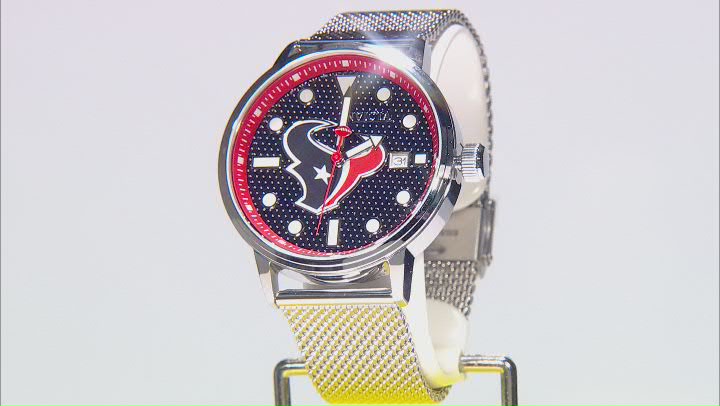 Invicta NFL 44mm Navy Dial Houston Texans Quartz Watch Video Thumbnail