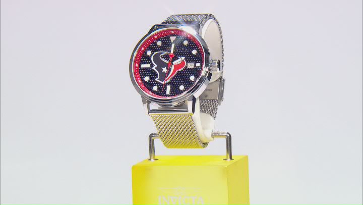 Invicta NFL 44mm Navy Dial Houston Texans Quartz Watch Video Thumbnail