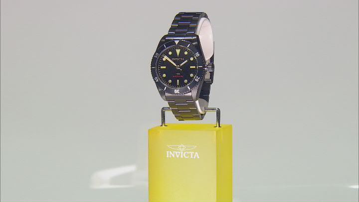 Invicta Pro Diver 40mm Black Stainless Steel Automatic Watch Video Thumbnail