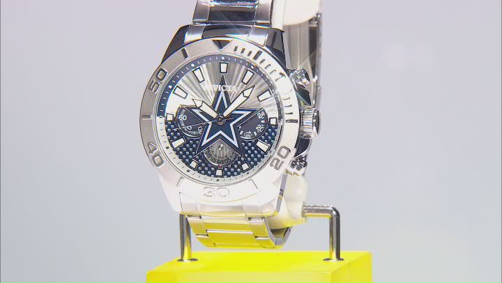 Invicta NFL Pro Diver 45mm Dallas Cowboys Quartz Watch Video Thumbnail