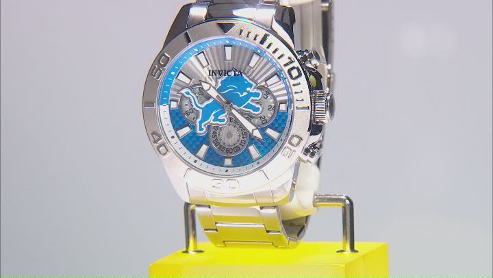 Invicta NFL Pro Diver 45mm Detroit Lions Quartz Watch Video Thumbnail