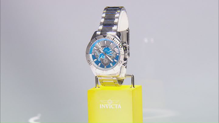 Invicta NFL Pro Diver 45mm Detroit Lions Quartz Watch Video Thumbnail