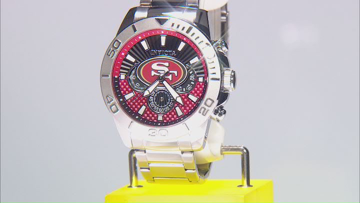 Invicta NFL Pro Diver 45mm San Francisco 49ers Quartz Watch Video Thumbnail