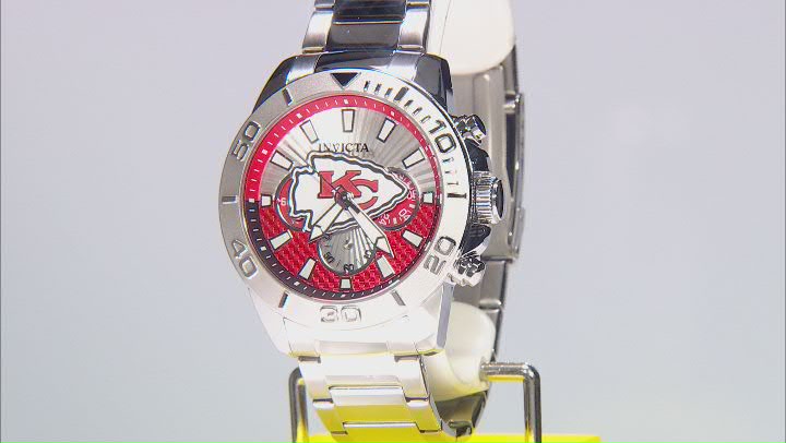 Invicta NFL Pro Diver 45mm Kansas City Chiefs Quartz Watch Video Thumbnail