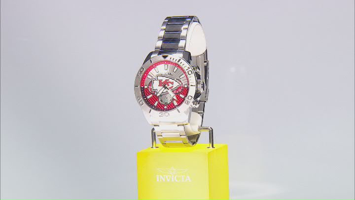 Invicta NFL Pro Diver 45mm Kansas City Chiefs Quartz Watch Video Thumbnail