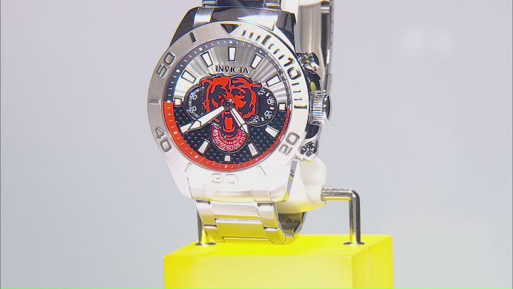 Invicta NFL Pro Diver 45mm Chicago Bears Quartz Watch Video Thumbnail