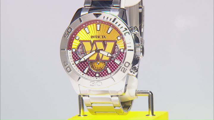 Invicta NFL Pro Diver 45mm Washington Commanders Quartz Watch Video Thumbnail