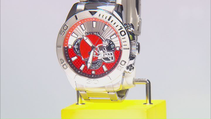 Invicta NFL Pro Diver 45mm Cleveland Browns Quartz Watch Video Thumbnail