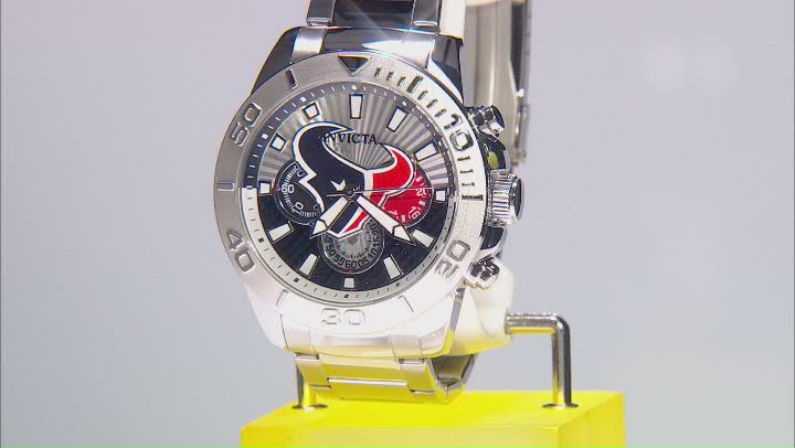 Invicta NFL Pro Diver 45mm Houston Texans Quartz Watch Video Thumbnail