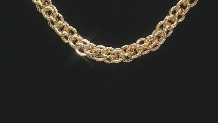 Judith Ripka 14k Gold Clad Verona 18" Basket Weave Necklace Video Thumbnail