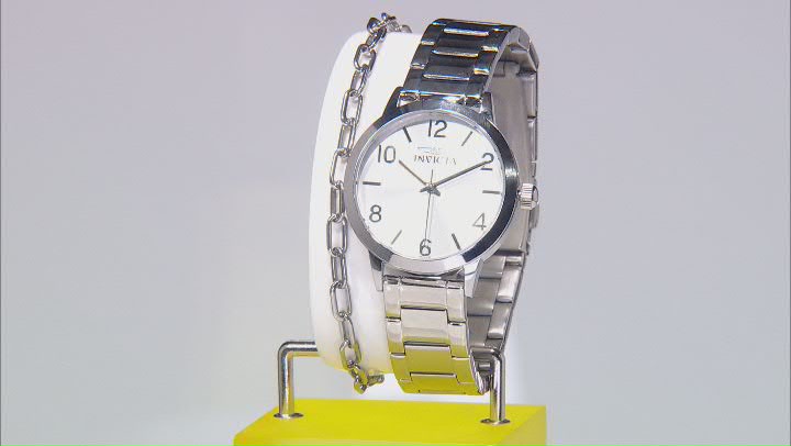 Invicta Wildflower 34mm Stainless Steel Quartz Watch And Bracelet Set Video Thumbnail