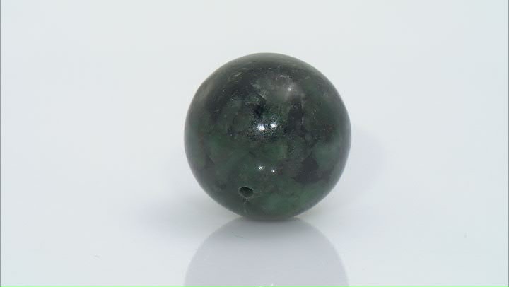 Bahia Brazilian Emerald in Matrix Focal Bead 25mm Sphere Video Thumbnail