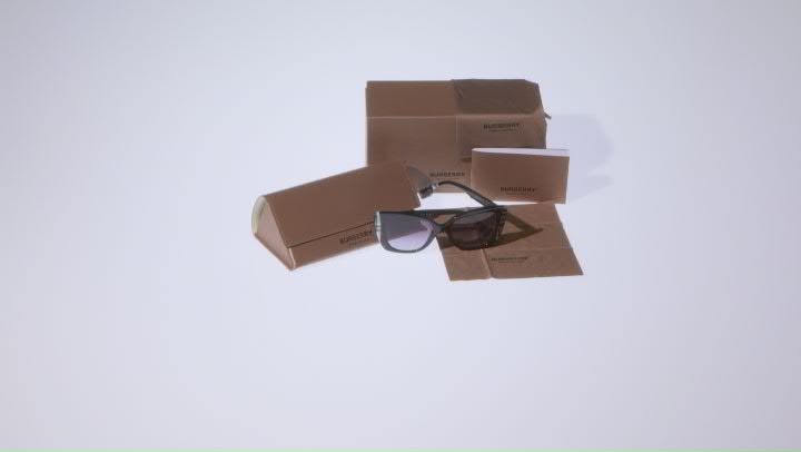 Burberry Women's Meryl 54mm Black/Check White Black Sunglasses Video Thumbnail