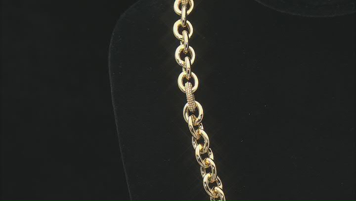 Judith Ripka 14k Gold Clad 20" Rolo Link Necklace Video Thumbnail