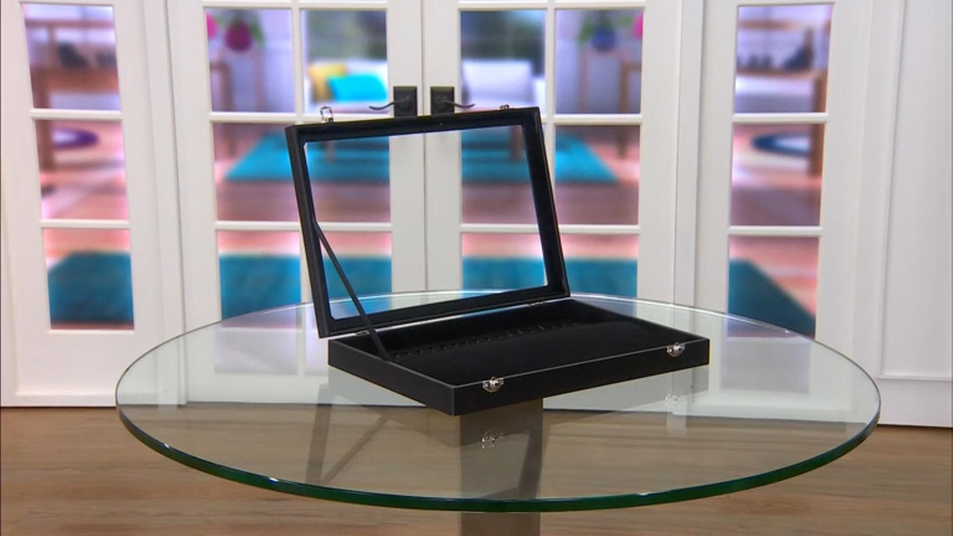 Necklace Jewelry Box with Window in Black Video Thumbnail